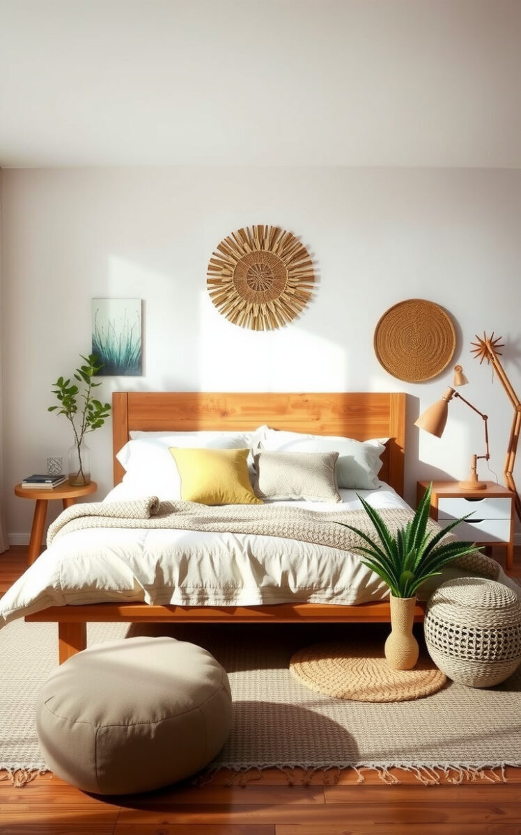20 Boho Bedroom Decor Ideas That'll Transform Your Space Into a Free-Spirited Haven 20 Choose Low-Profile Furniture