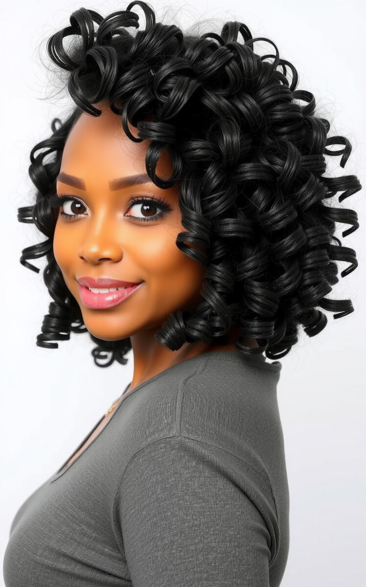 15 Gorgeous Hairstyles That'll Make Your Curly Medium Hair Pop 8 Defined Spiral Curls with Layers