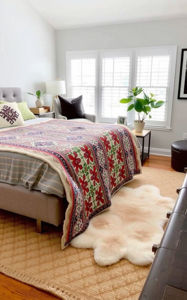 20 Boho Bedroom Decor Ideas That'll Transform Your Space Into a Free-Spirited Haven 14 Master the Art of Rug Layering
