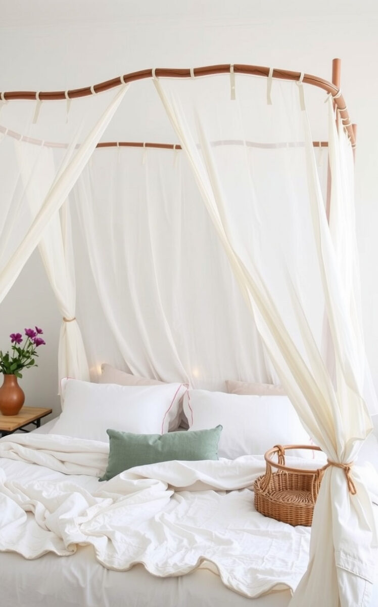 20 Boho Bedroom Decor Ideas That'll Transform Your Space Into a Free-Spirited Haven 6 Rock That Dreamy Canopy