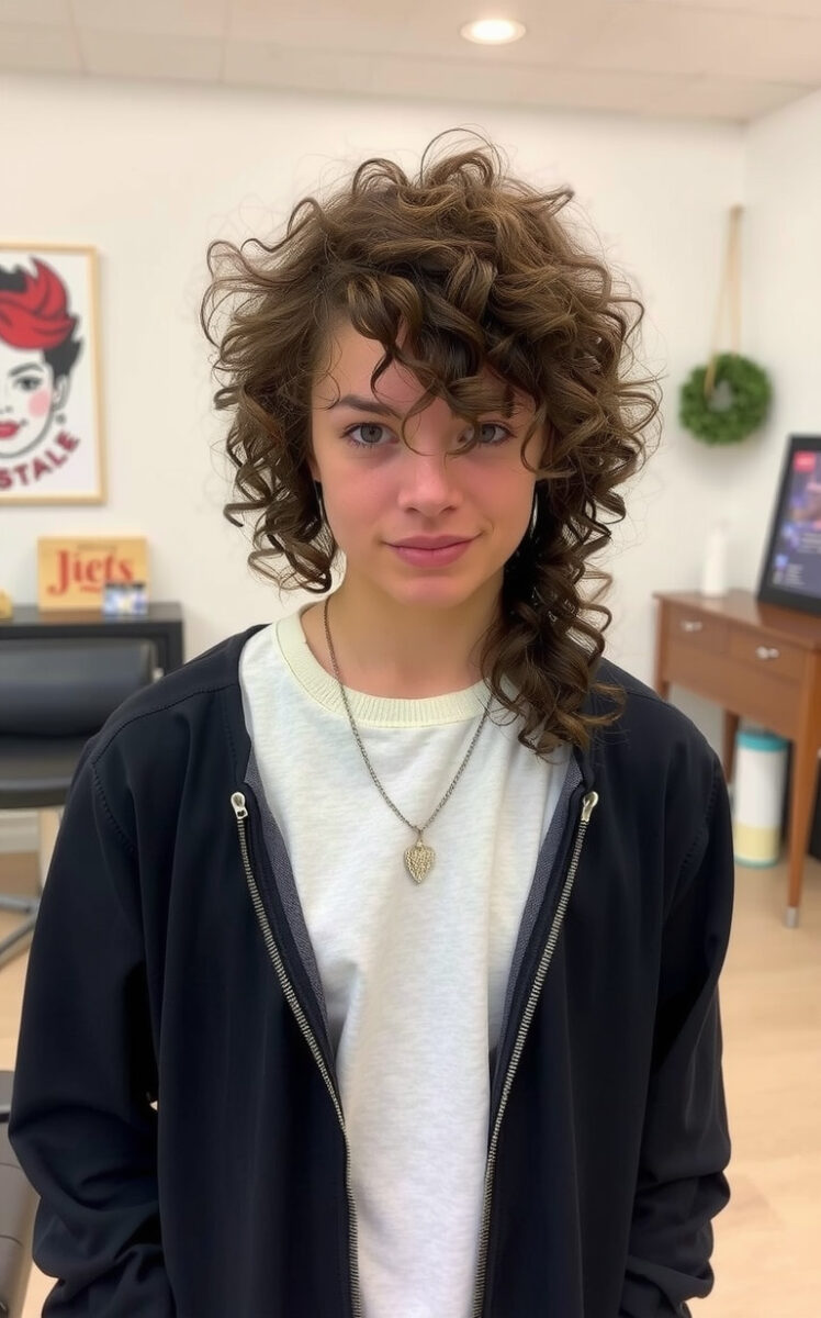 15 Modern Mullet Haircuts That Are Actually Super Cool (Really!) 4 The Curly Mullet