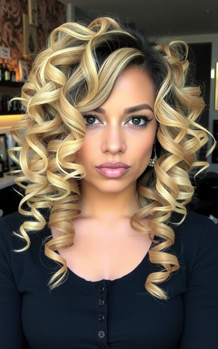 15 Gorgeous Hairstyles That'll Make Your Curly Medium Hair Pop 15 The Curly Waterfall