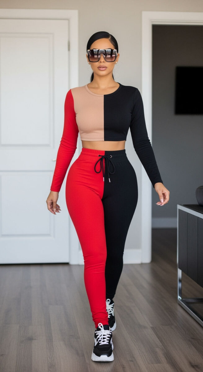 15 Aesthetic Outfit Ideas You’ll Fall in Love With 8 Baddie Monochrome Set + Oversized Shades