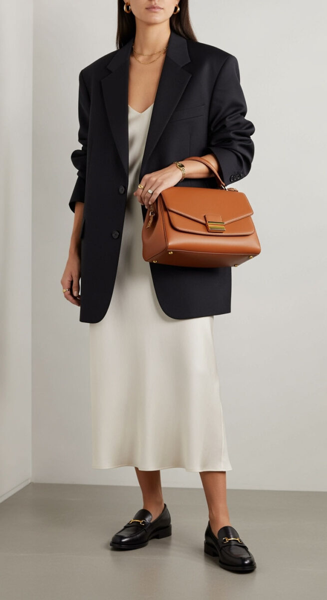 15 Aesthetic Outfit Ideas You’ll Fall in Love With 12 Minimalist Slip Dress + Blazer + Loafers