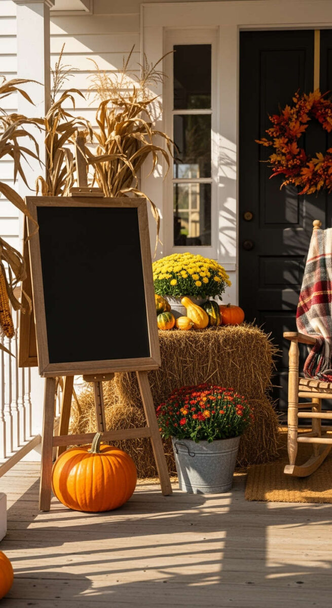 Farmhouse-Style Chalkboard Sign