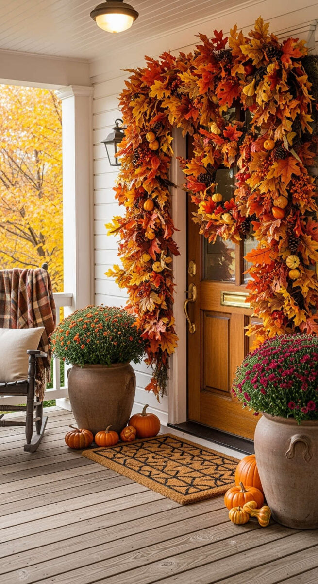 Garlands Around the Door