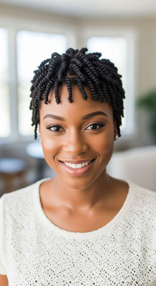 15 Stunning Natural Hairstyles to Rock Your Crown 13 Mini Twist Pixie