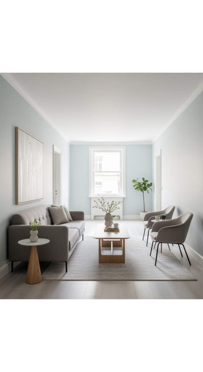 The Narrow Living Room Layout