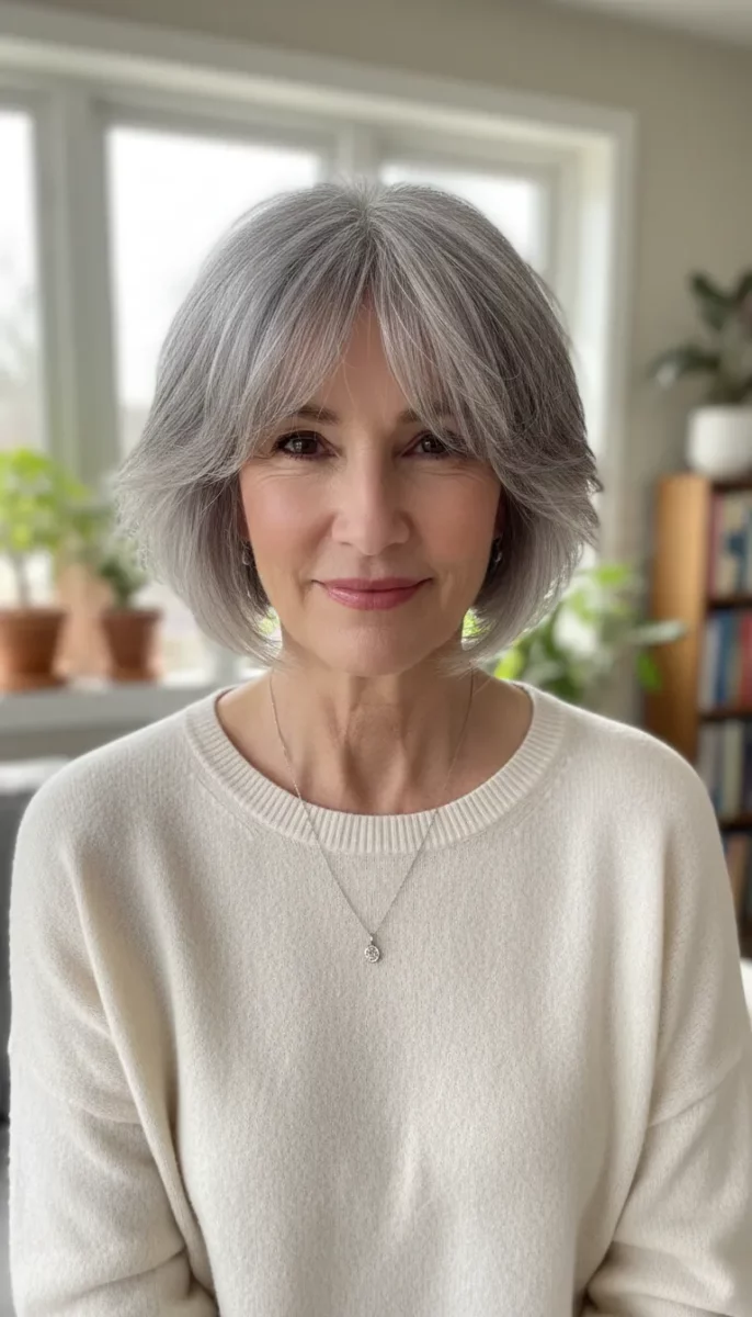 The Soft Shag with Curtain Bangs