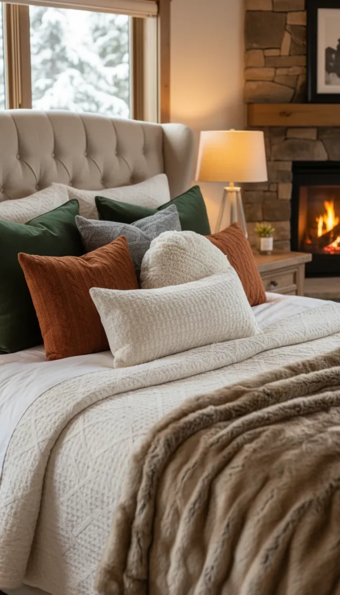 Use Softer, Heavier Throw Pillows