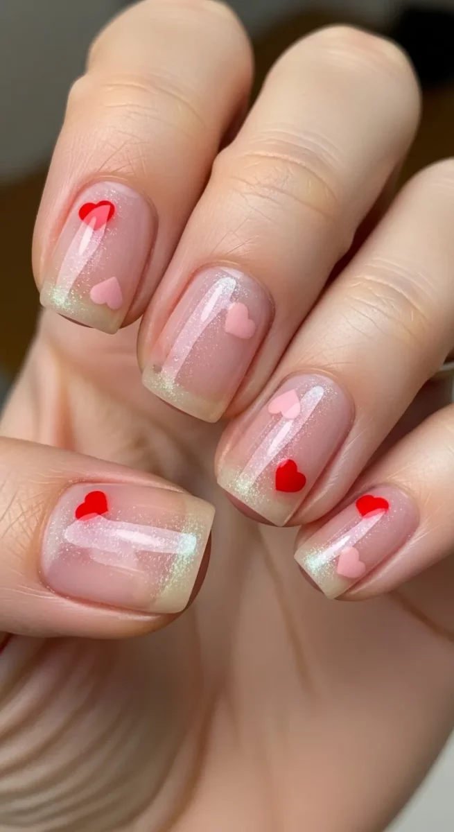 Barely-There Valentine Nails for Everyday Wear