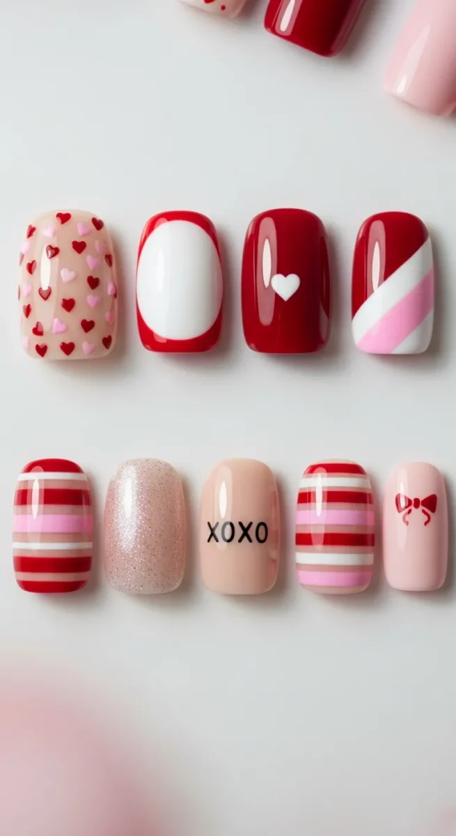 Short Valentine Nails That Are Cute and Practical