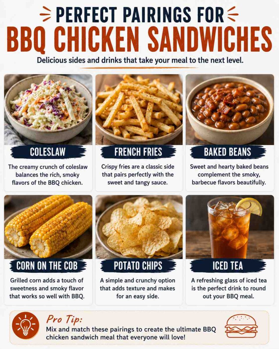 BBQ chicken sandwich pairings