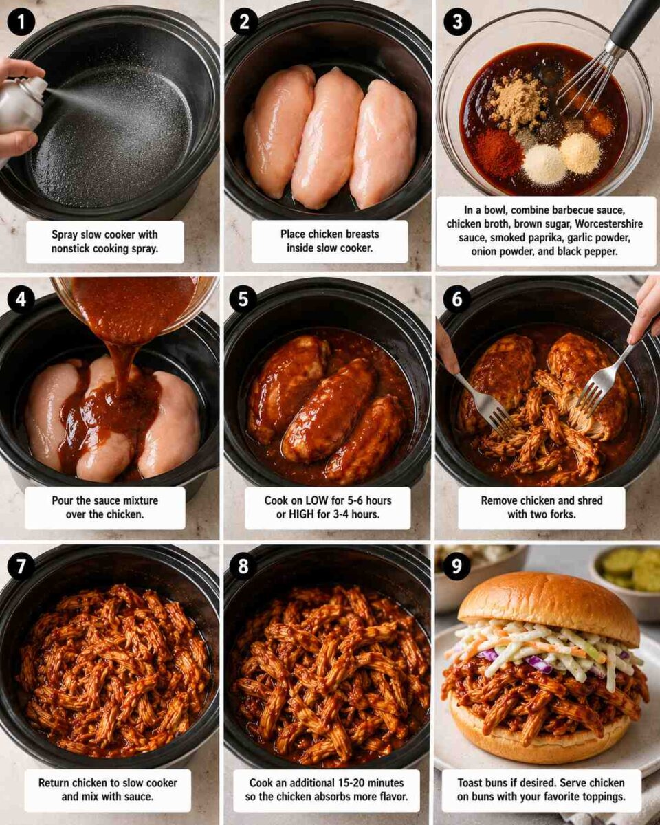 BBQ chicken slow cooker guide