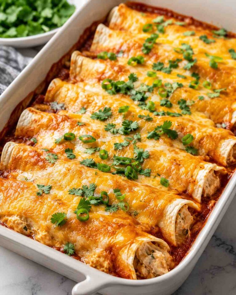 Cream Cheese Chicken Enchiladas