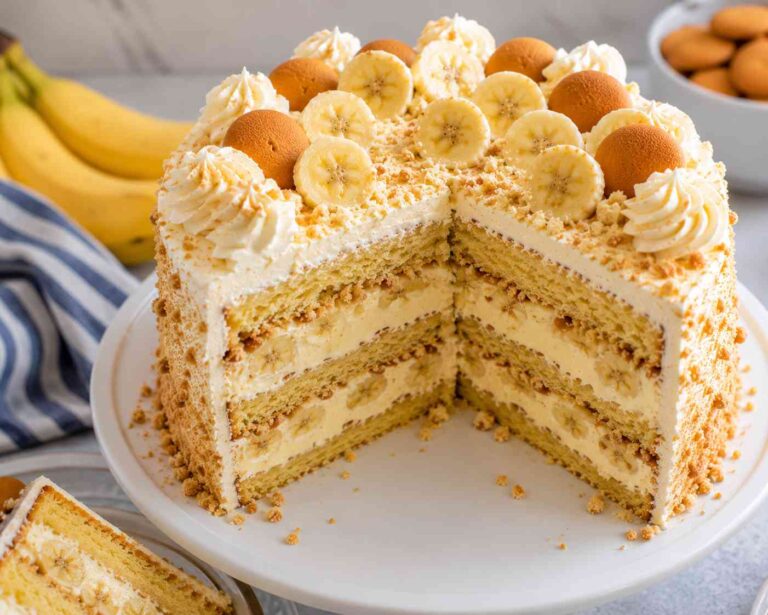 Southern Banana Pudding Cake Moist Banana Dessert