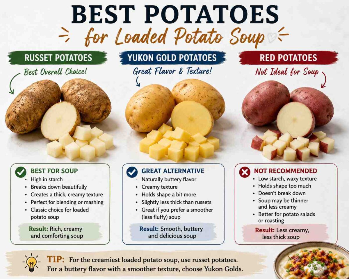 Easy Loaded Potato Soup 3 Best potatoes for loaded potato soup