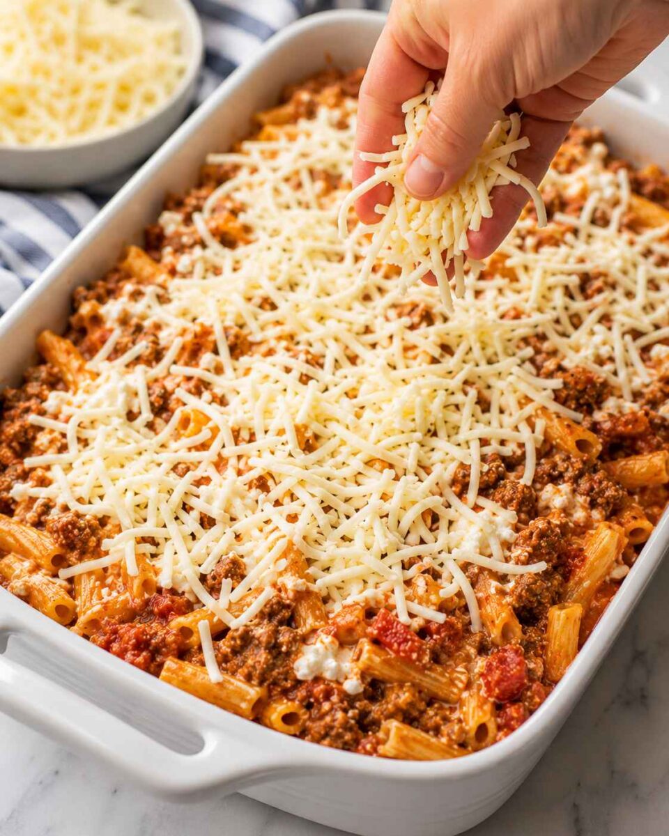 Cheesy pasta bake