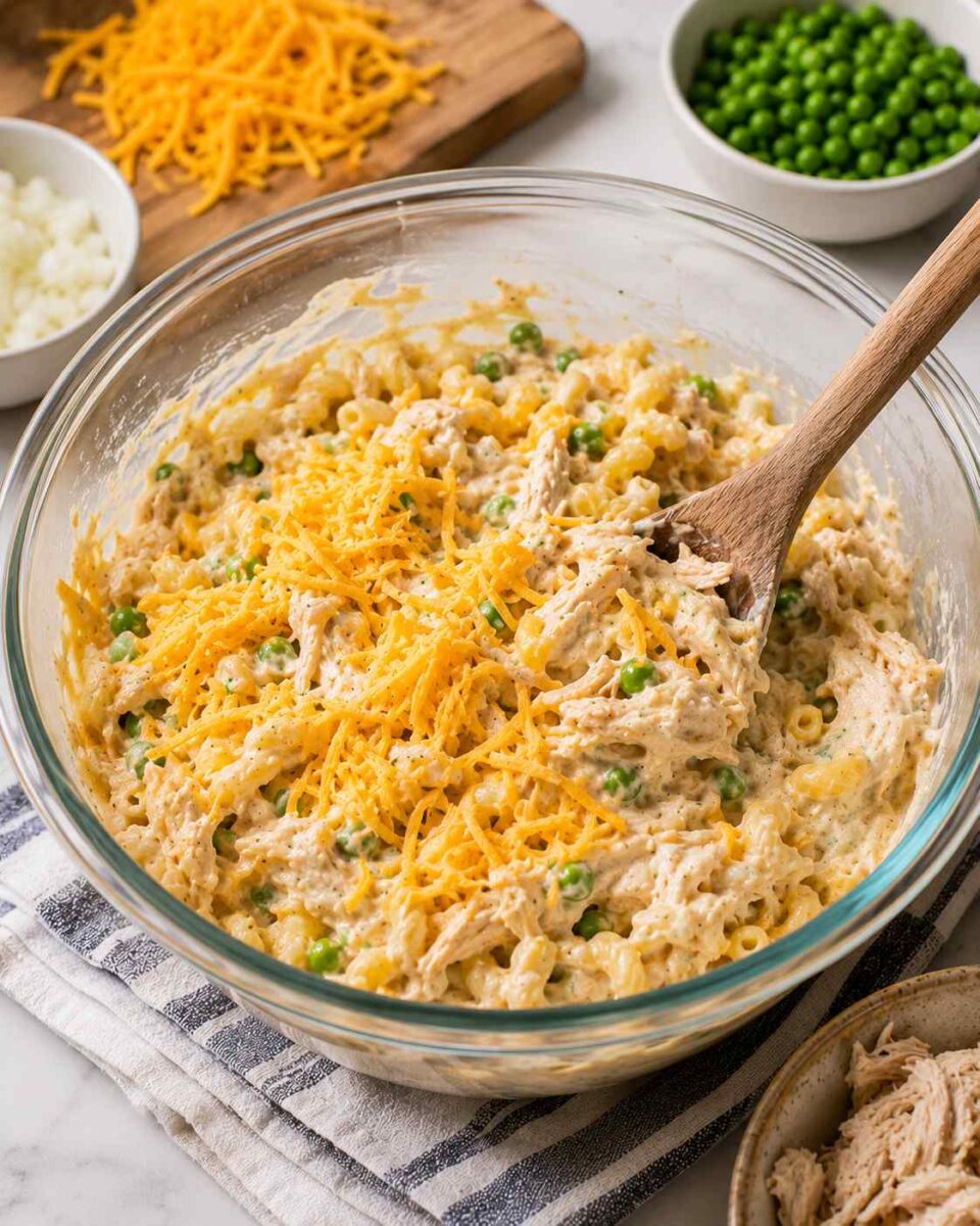 Easy Rotisserie Chicken Casserole 6 Creamy chicken pasta salad