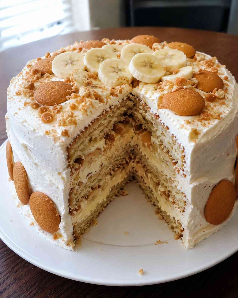 Southern Banana Pudding Cake (Easy Moist Banana Dessert Everyone Loves) 2 Delicious homemade banana layer cake