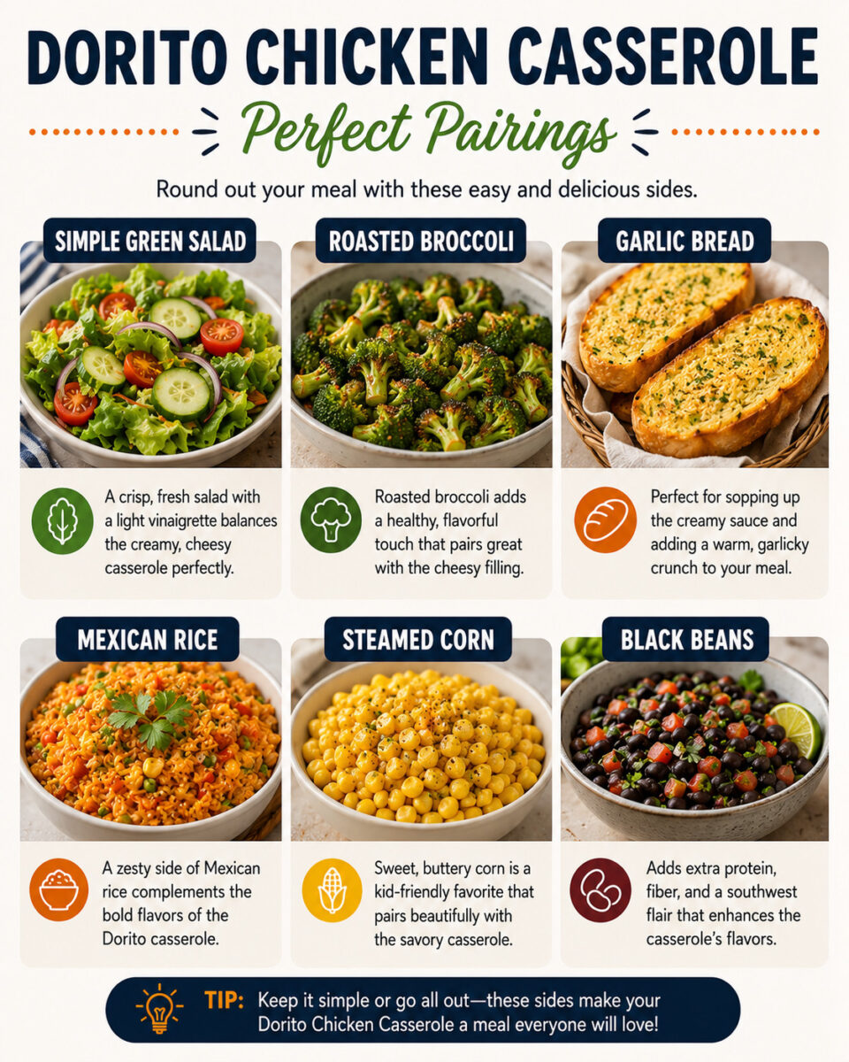 Dorito Chicken Casserole (The Ultimate Cheesy Weeknight Comfort Bake) 7 Dorito chicken casserole pairing guide