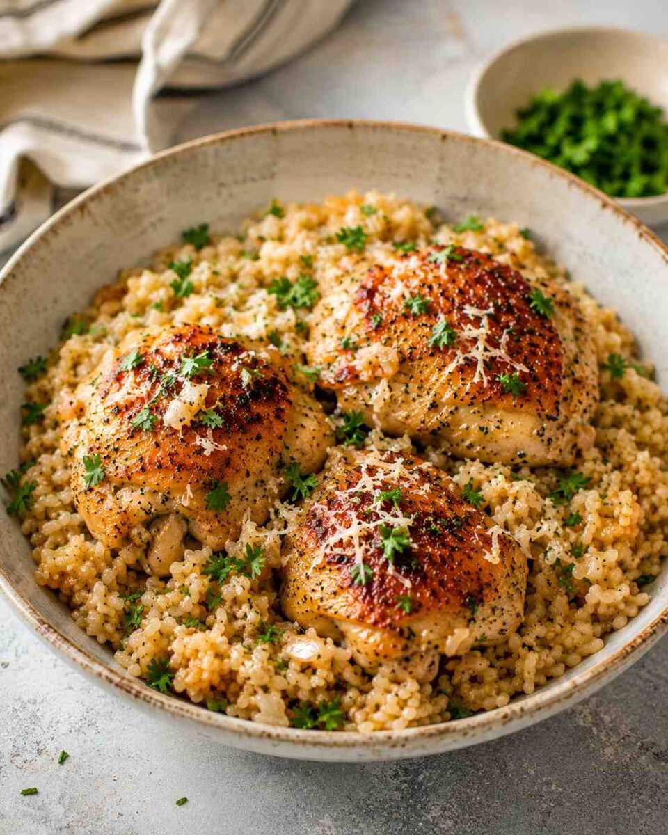 Golden chicken and rice delight