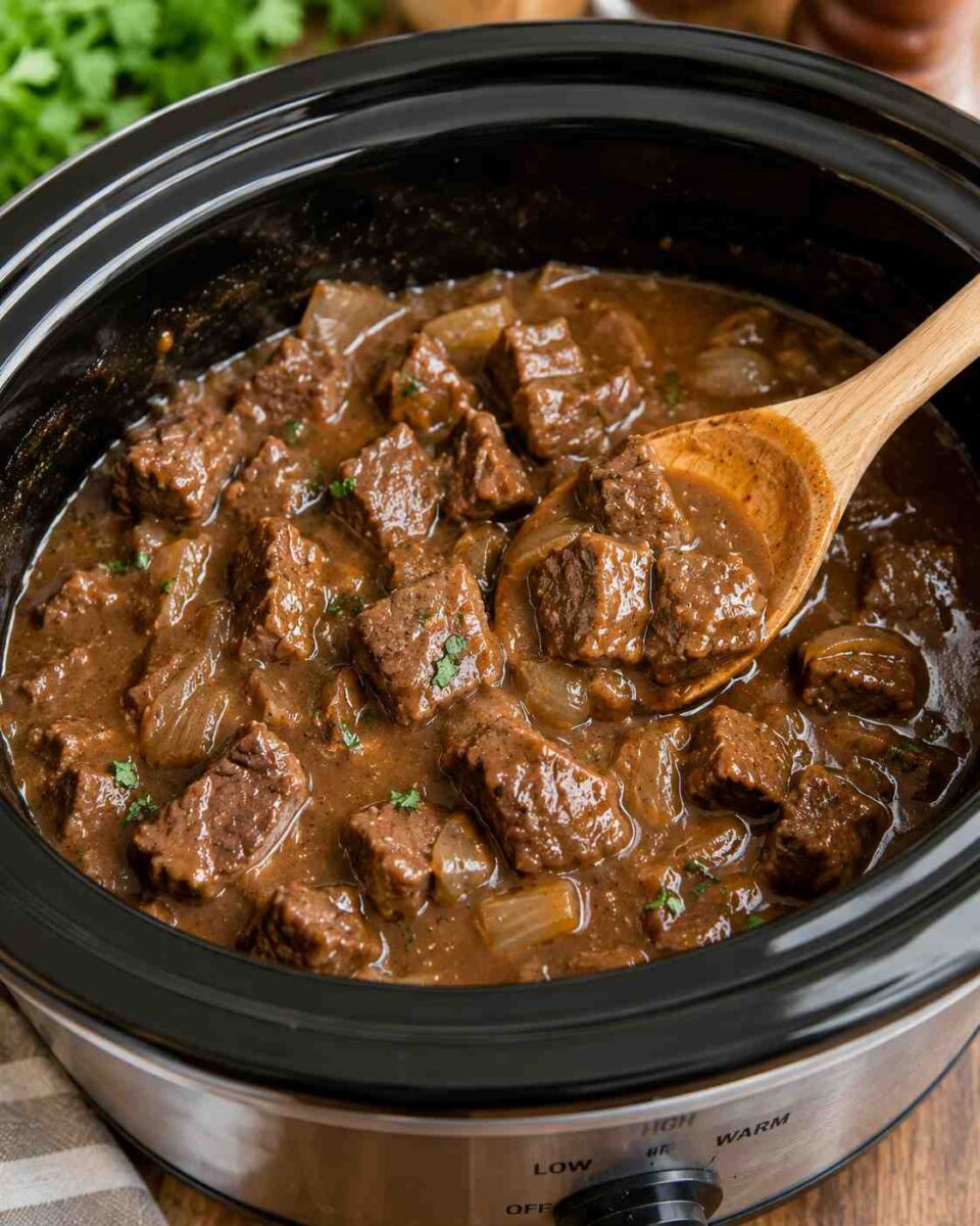 Crockpot Beef Tips and Gravy 2 Hearty beef stew