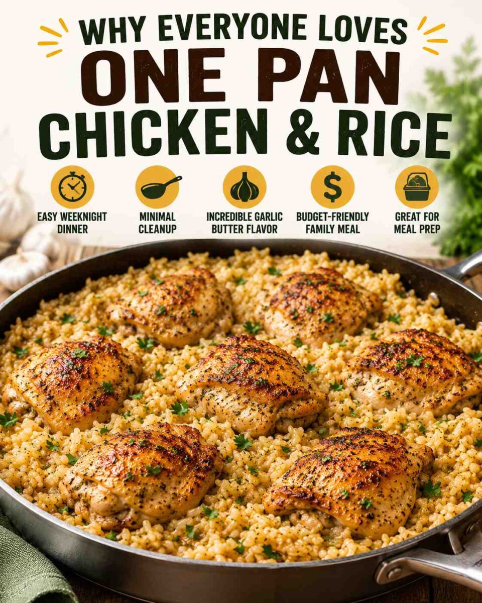 One pan chicken and rice delight