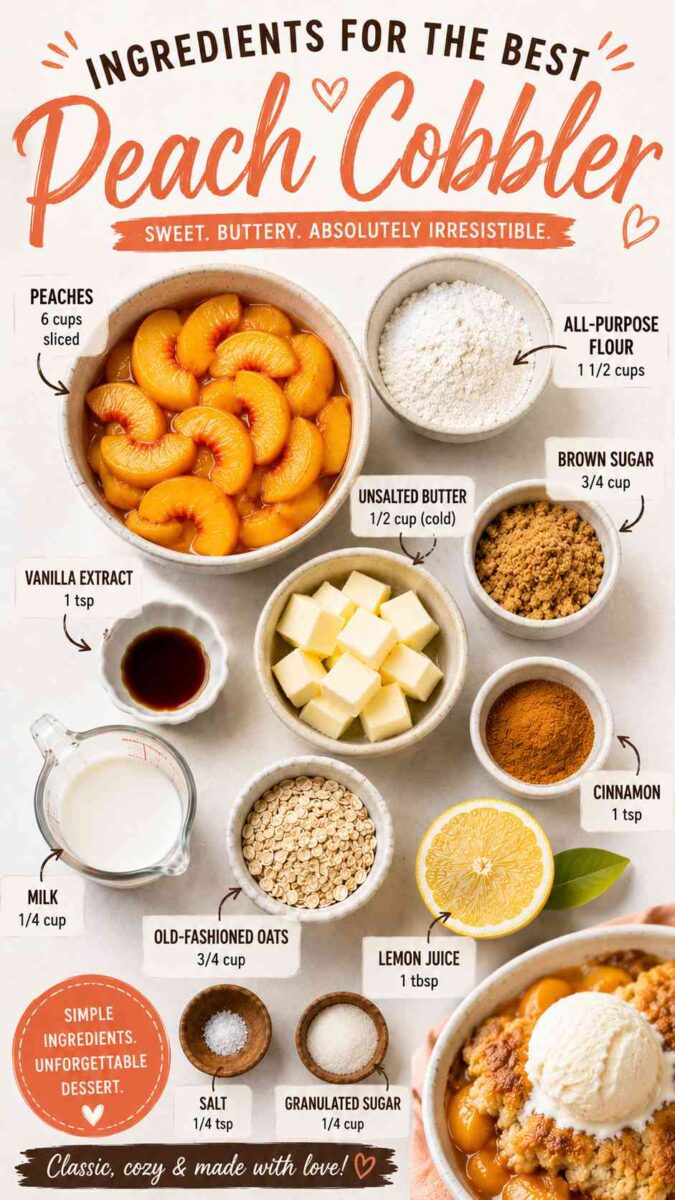 Grandma’s Peach Cobbler Dump Cake (Easy Southern Dessert Recipe) 3 peach cobbler dump cake recipe