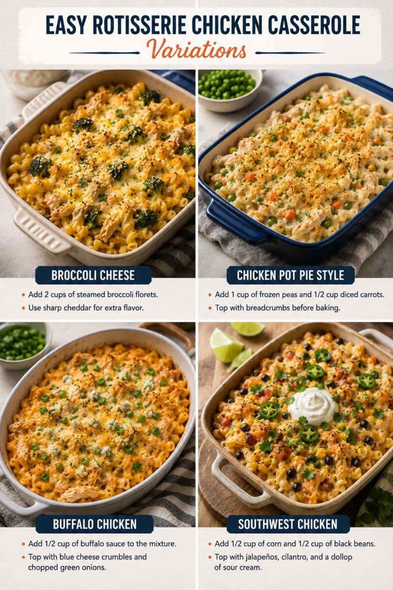 Easy Rotisserie Chicken Casserole 5 rotisserie chicken casserole variations
