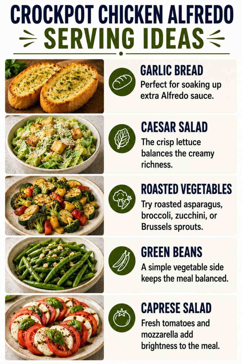 Crockpot Chicken Alfredo 8 Crockpot chicken alfredo serving ideas info