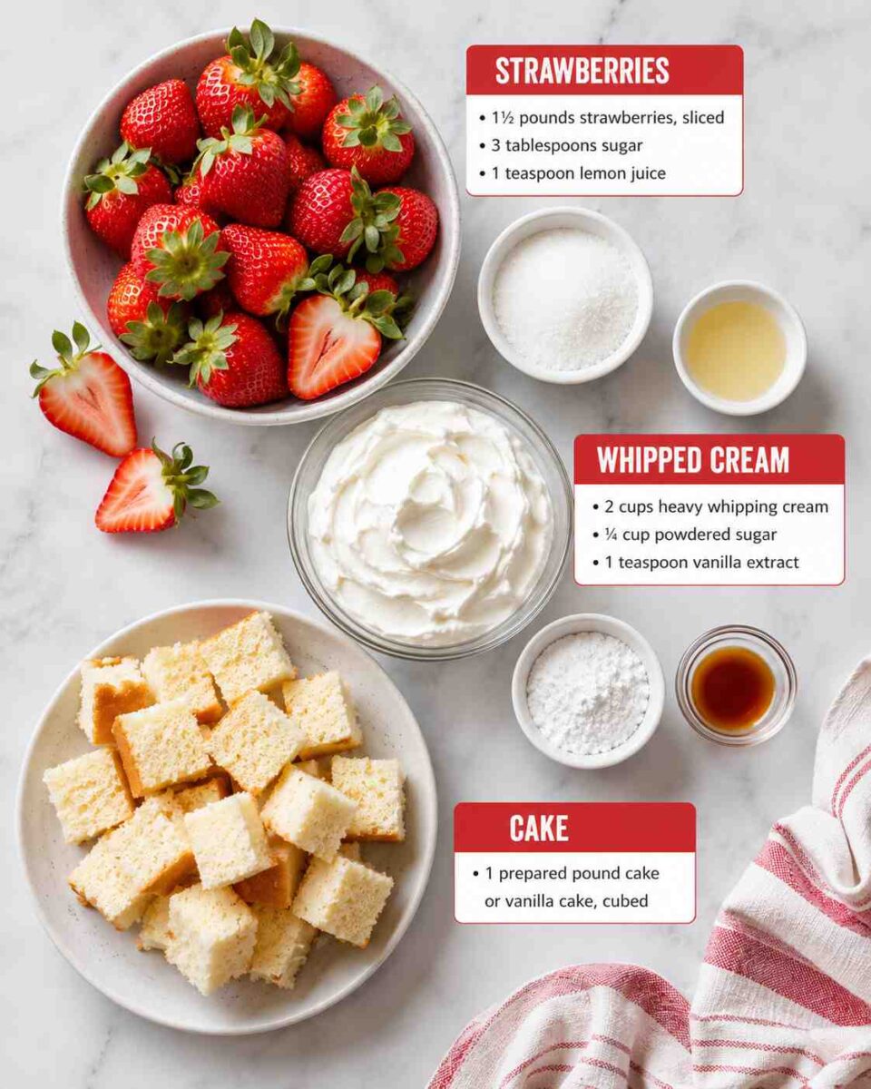Mini Strawberry Shortcake Trifles